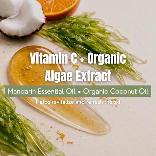 Gentle Botanical Face Cleanser with Vitamin C & Seaweed – Sulfate-Free Daily Facial Wash, 8.5 fl oz