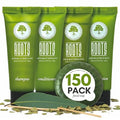 Roots Aromatherapy 150 Pack Hotel Toiletries Bulk Set for Airbnb & Hospitality, Travel Size Shampoo Conditioner Body Wash Lotion & Bar Soap, 0.01 Fl Oz