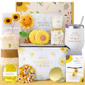 Lemon Sunflower Gift Basket for Women - Spa Self-Care & Relaxation Set