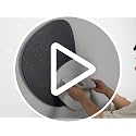 24x24 Black and White 3D Textured Wall Art with Shelf and Vase - E Variation