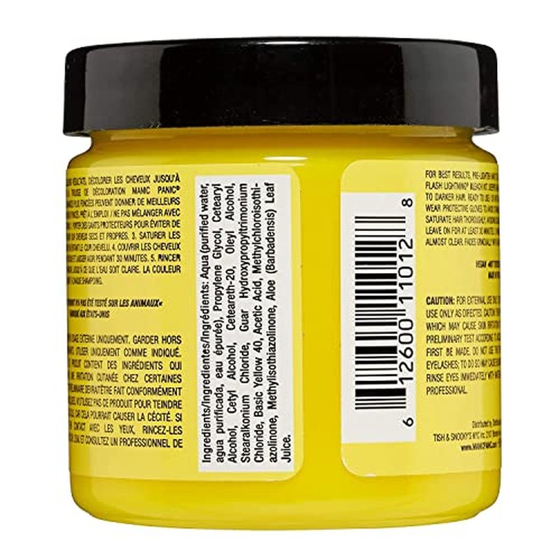 MANIC PANIC Classic Electric Banana Semi Permanent Hair Color - Bright Neon Yellow Hair Dye for Women & Men That Lasts 4-6 Weeks - Vegan, Ammonia & Cruelty-Free - Create & Mix Custom Shades (4oz/2pk)