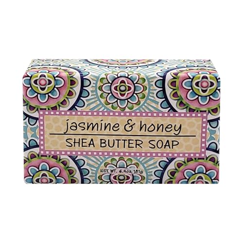 Greenwich Bay Trading Co., Jasmine and Honey Shea Butter Soap, Set of 12 Bars, 2 Ounces Each