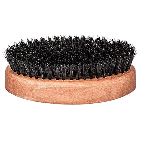 Genuine Boar Bristle & Pear Wood Military Hair Brush - Black, 1 Pack