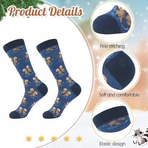 Otter Gifts for Women ? Otter Lover Gift Set with Large Otter Tote Bag, Makeup Bag, 50 Waterproof Otter Stickers & Cute Otter Keychain ? Birthday, Christmas, Friendship Gifts for Otter Lovers
