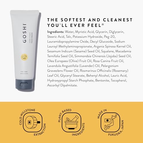GOSHI Gentle Foaming Vitamin Face Wash 4 oz | Vitamin E & Plant Oils