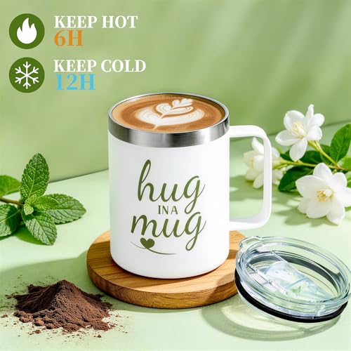 Green Get Well Soon Gift Basket for Women with Flannel Blanket - Self Care Package