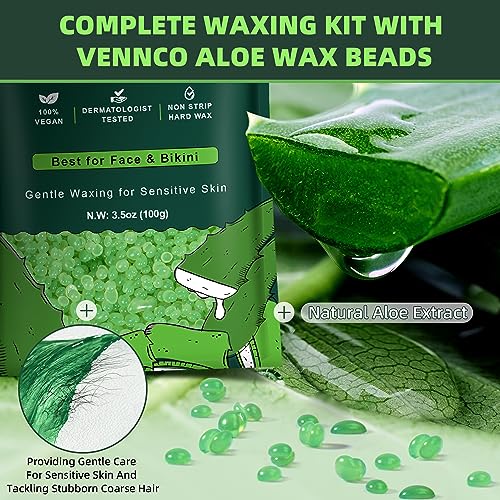 Digital Waxing Kit Bundle 1lb Aloe Hard Wax Beads For Hair Removal At Home