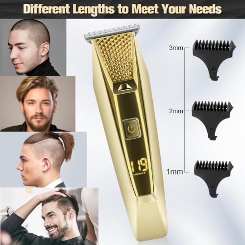 Handsomeface Cordless Hair Clipper & Electric Razor Grooming Kit with LED Display
