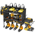 CCCEI Modular Power Tool Organizer Wall Mount Charging Station - Black / 6FT Cord
