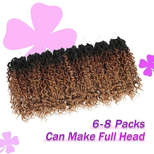 AMELI Goddess Locs Crochet Hair 12 Inch 8 Packs Pre-Looped Curly Ends for Black Women