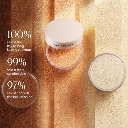Laura Mercier Translucent Loose Talc-Free Setting Powder Ultra-Blur, 16HR Hydrating Wear, Natural Finish, Hyaluronic Acid-Infused, Normal to Dry & Mature Skin