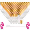 100 Pack 10ml Clear Glass Roller Bottles with Stainless Steel Balls for Essential Oils & Perfume - Variation of THIS listing