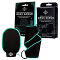 Dermasuri Deep Exfoliating Body & Back Scrub Mitt Bundle - Spa-Quality Skin Care