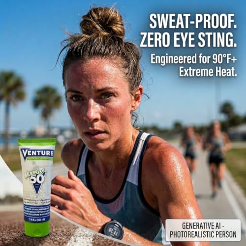 Venture Performance SPF 50 Mineral Sunscreen Lotion Water & Sweat Resistant