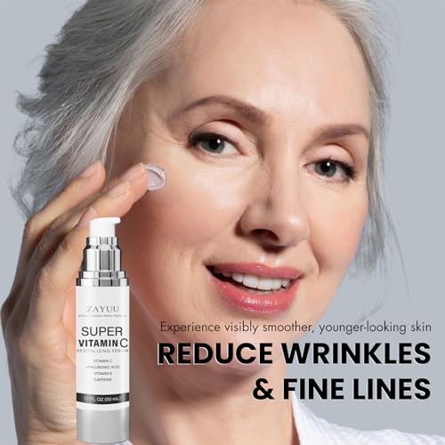 Vitamin C Face Serum for Mature Skin - Anti-Aging & Brightening 1.7oz