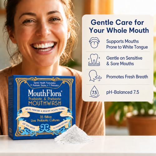 Probiotic Mouthwash Pack of 60 - Supports Oral Microbiome & Oral Health