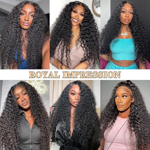 20 Inch Deep Wave Lace Frontal Closure 13x4 Ear to Ear Virgin Human Hair - Pre Plucked, Bleached Knots, 180% Density