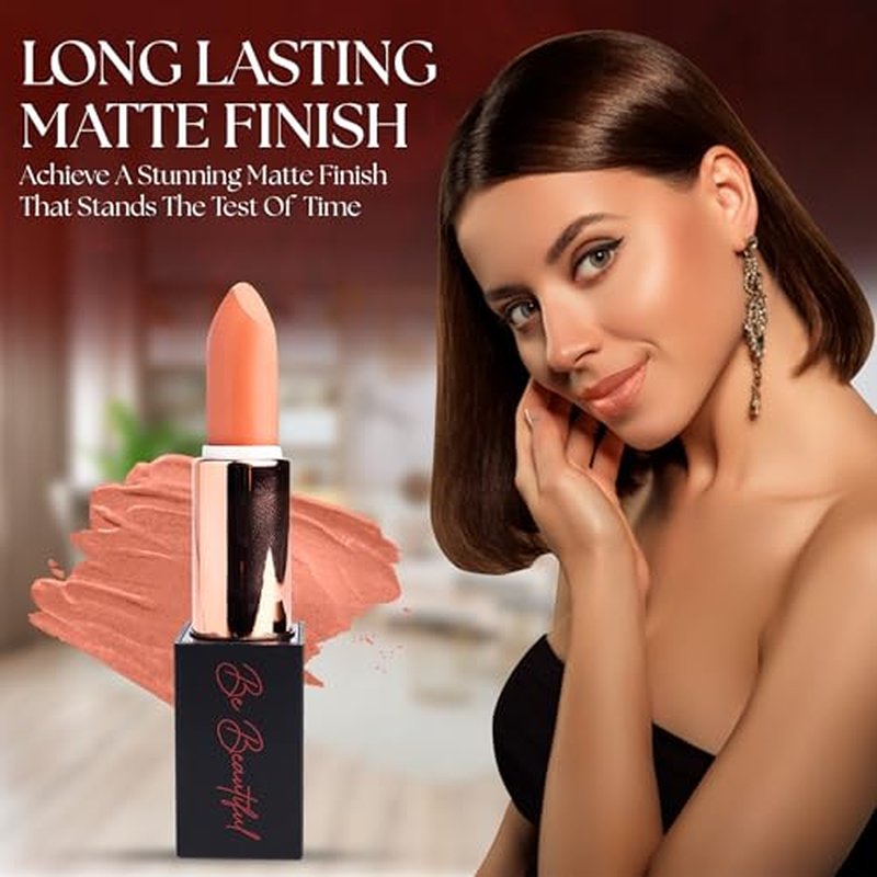 lipstick provides smooth application, long lasting wear non-sticky glides on provides maximum color organic shea butter peachy peach