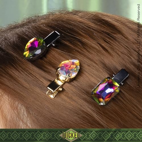 Wicked Gemstone Salon Clips - hair clips - gift box - hair clips for women - gifts for her - hair accessories -Scunci by Conair - 6PK