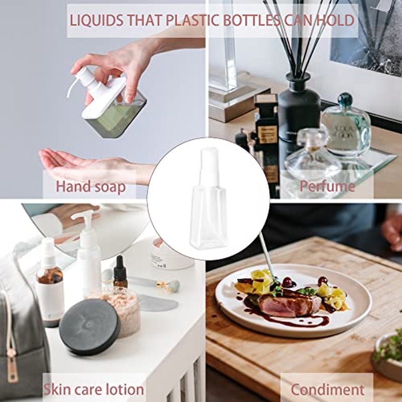 6Pcs Leather Travel Spray Bottles Keychain Holder, Leakproof Bottle Holder Keychain, Empty Refillable Travel Spray Bottles for Alcohol, Toner, Hand Soap, 30ml, Style B