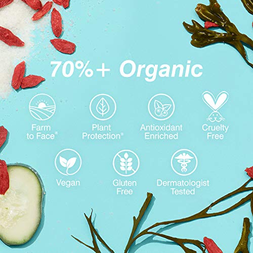 COOLA Organic Pacific Polish Facial Exfoliator with Mineral Sea Salt, 3.4 fl oz