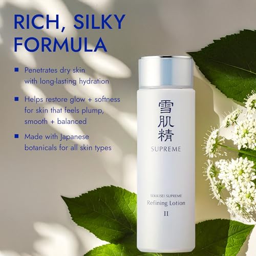 SEKKISEI Supreme Refining Lotion II, Deeply Moisturizing Face Cream, 7.8 Ounce