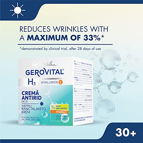 Anti-Wrinkle Day Face Cream with Hyaluronic Acid & Vitamin C - 50ml
