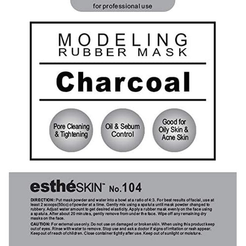 (2 pack) estheSKIN No.104 Charcoal Modeling Mask Powder for Professional Facial Treatment, 35 Oz.