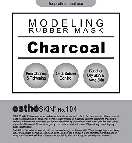 Charcoal Modeling Rubber Mask for Professional Spa & Home Use 35 Oz
