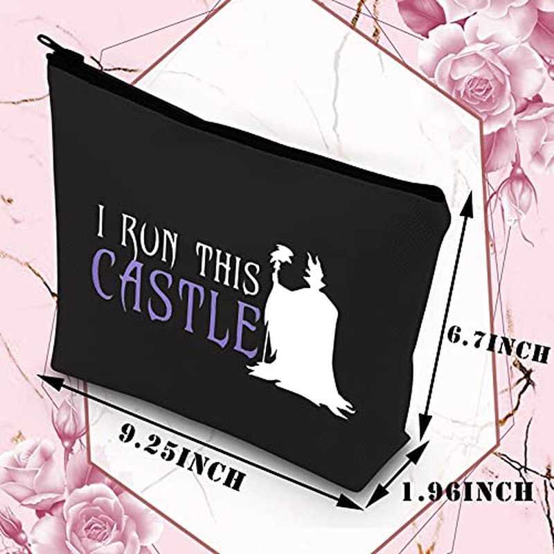 BDPWSS Villain Makeup Bag I Run This Castle Cosmetic Bag For Bad Princess Fans Gift (run this castle bl)