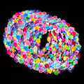 100 PCS Light Up Flower Crowns for Women - LED Floral Headbands for Weddings, Parties & Celebrations
