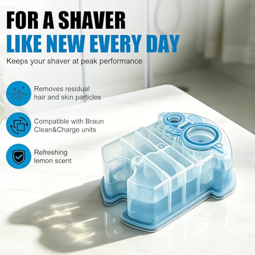 Refill Cartridges for Braun Clean & Charge System 8 Pack Compatible