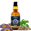 Pure Organic Moringa Oil with Blue Lotus Flower ? Deep Hydrating & Anti-Aging Ritual Oil for Skin, Hair & Nails ? Premium 100% Cold Pressed Moringa Seed Extraction, Nourishes & Hydrates Skin 2oz.