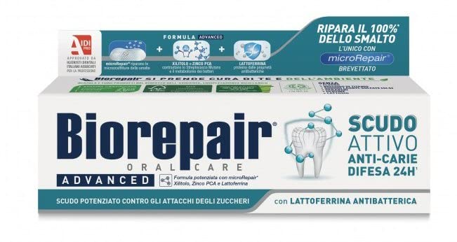 Biorepair Micro Repair Toothpaste Set - No Fluoride, Parabens, Sulfates, 2 Tubes 75ml
