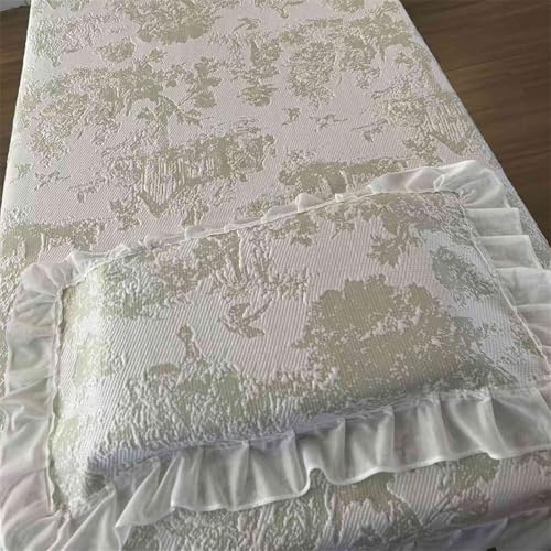 Green Massage Table Skirt with Hole - 75x31.5 Inch Fitted Sheet & Cover