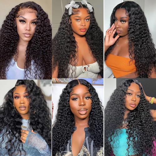 Natural Color 20 Inch Deep Wave Lace Closure Human Hair Pre-Plucked with Baby Hair