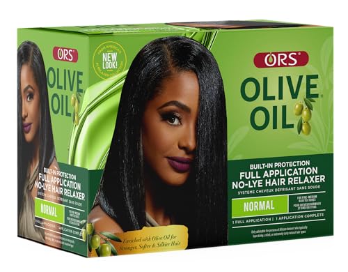 ORS Olive Oil Hair Relaxer Full Application No-Lye Normal Strength - Pack of 4 (Variation 4)