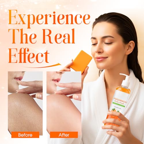 Persimmon Soap & Body Wash Set for Sensitive Skin - Odor Control, 2 Piece