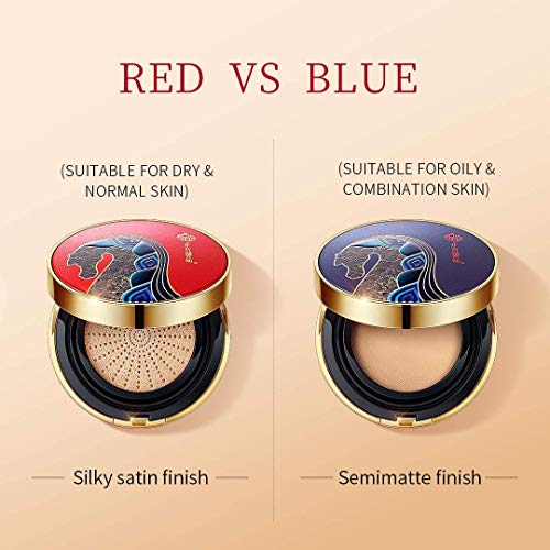 zeesea [Palace Identity Air Cushion BB Cream Moisturizing Foundation Waterproof Concealer Long Lasting Brighten Makeup Natural Cover (N03#Natural)