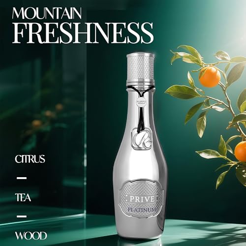 AFLUXE Priv Platinum Eau de Parfum for Men 100ml Citrus & Woody Fragrance - Variation: Priv Platinum
