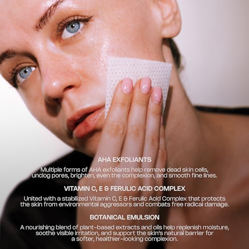 Brightening Facial Pads - Exfoliating Glycolic Acid Face Peel 30 Pack - DermaDoctor Variation