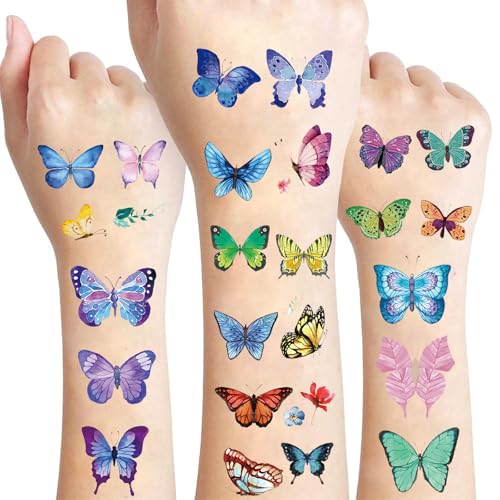 UV Shine Lightning Patterns Temporary Tattoos - Body Tattoo Set for Halloween, Cosplay, Festivals, Dance Parties, and Raves