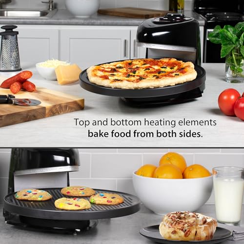 Presto Pizzazz Plus Rotating Pizza Oven - Black Countertop Toaster Oven