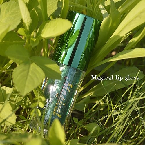Color Changing Lip Gloss PH Tinted Lip Oil, Green to Pink, Color Change Effect, Shine Finish, Mood Lip Oil Gloss Balm, Long Lasting Moisturizing Lip Glow Oil for Dry Lips (01)