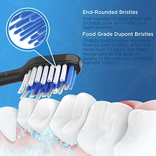 8-Pack Replacement Toothbrush Heads for Waterpik Complete Care 5.0/9.0 - Black Variation