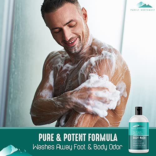Foot Soak with Tea Tree & Peppermint for Foot Odor Athletes Foot Epsom Salt