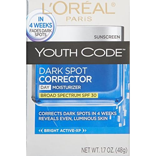 L'Oreal Paris Youth Code Dark Spot Corrector Facial Day Cream SPF 30, 1.7 Ounce