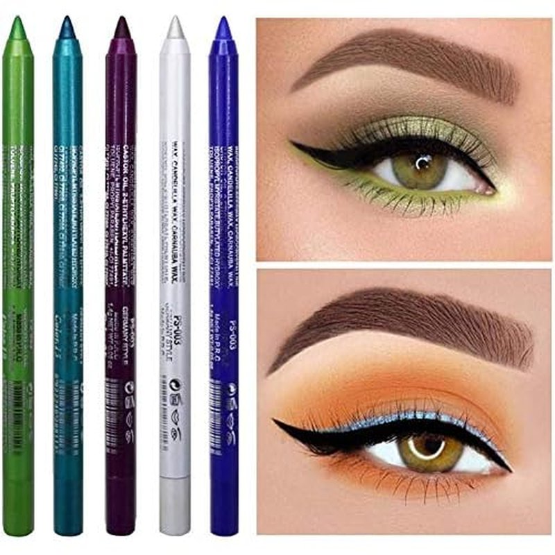 12 Colors EyeLiner Pencil Cosmetic Make Up Waterproof Long Lasting Women Eyeliner Pearlescent & Matte Color Eyebrow Pencil Eyeshadow Pen