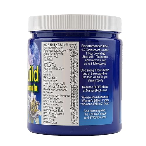 Night Rebuild Powder for Stress Relief & Hormone Support - Restful Sleep Aid
