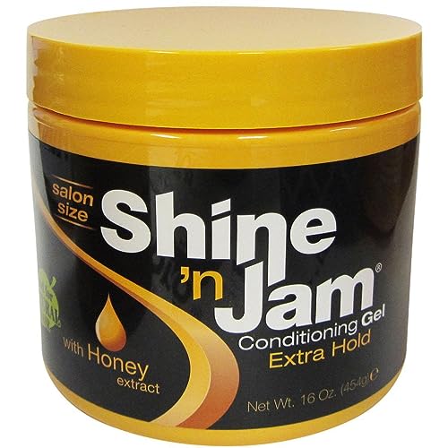 Honey Scent Conditioning Hair Gel - Extra Hold 16oz Jar, Pack of 3